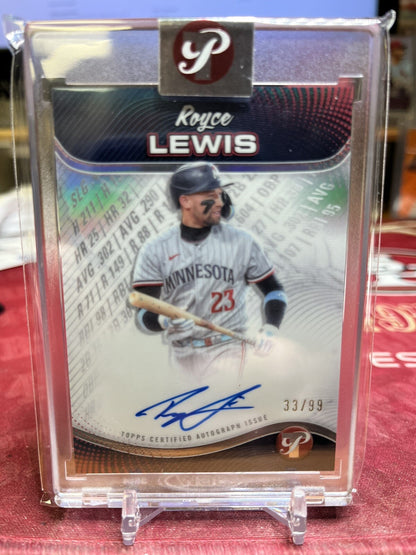2024 Topps Pristine Pristine Production Autograph  PPA-RL Royce Lewis  /99 Twins