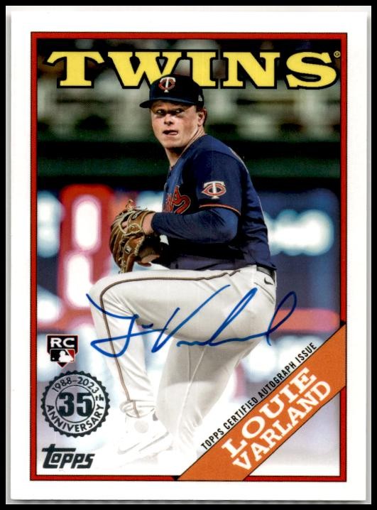 2023 Topps Update 1988 Topps 35th Anniversary Auto #88BA-LV Louie Varland Auto