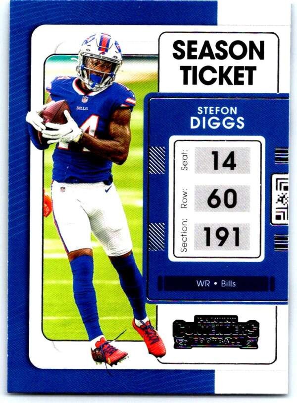 2021 Panini Contenders Stefon Diggs Season Ticket #11 Buffalo Bills