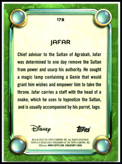 2025 Topps Disney Wonder #178 Jafar