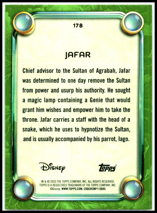 2025 Topps Disney Wonder #178 Jafar