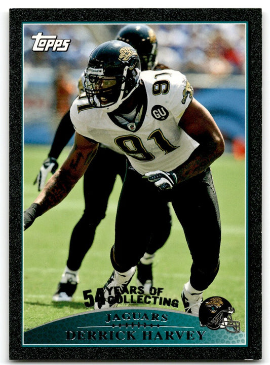 2009 Topps Black Derrick Harvey 24/54 Jacksonville Jaguars #278