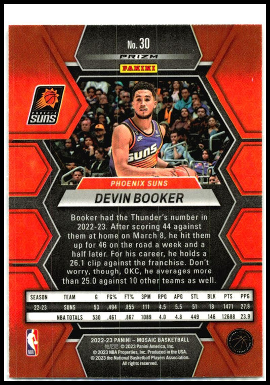2021-22 Panini Prizm #203 Devin Booker Phoenix Suns