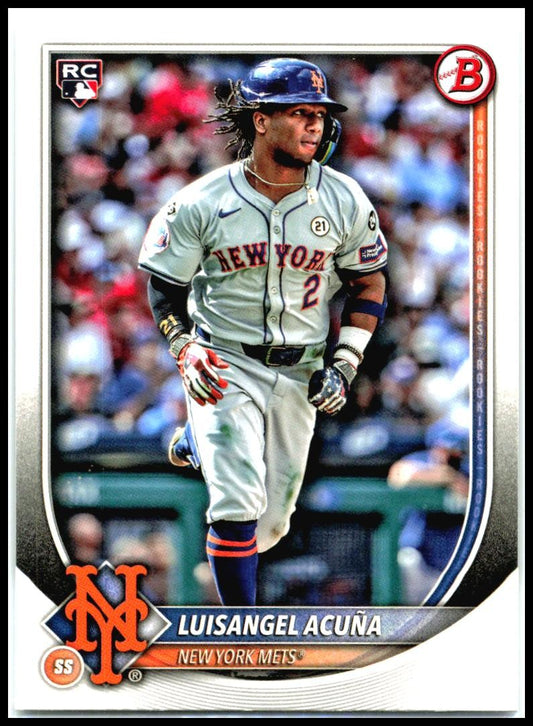 2025 Bowman #83 Luisangel Acuña Rookie New York Mets