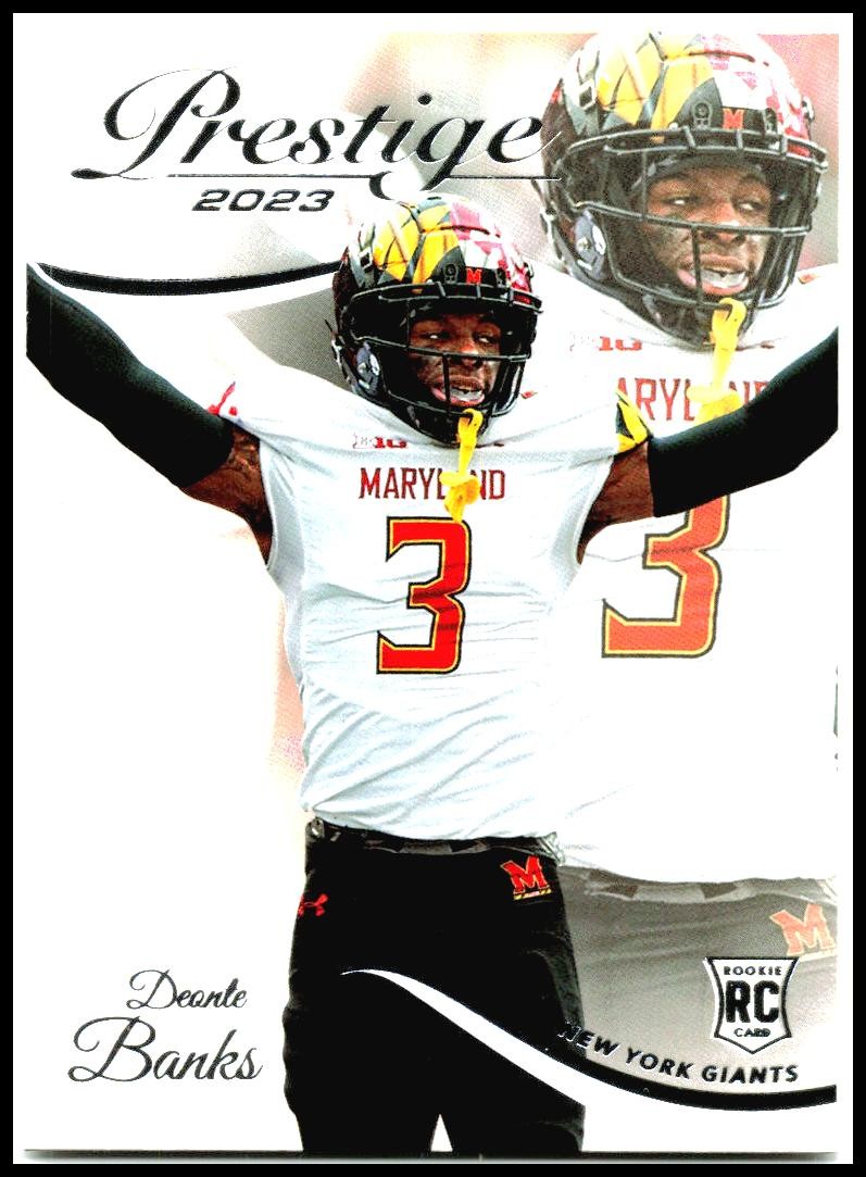 2023 Panini Prestige #326 Deonte Banks Rookie New York Giants