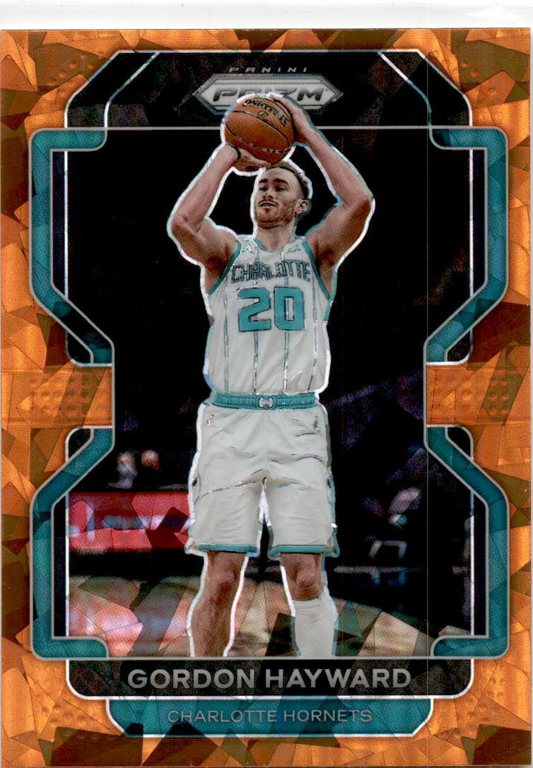 2021-22 Panini Prizm Orange Ice #106 Gordon Hayward Charlotte Hornets