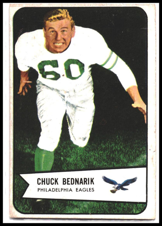 Chuck Bednarik #57 1954 Bowman