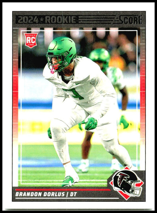 2024 Score #346 Brandon Dorlus Rookie Atlanta Falcons