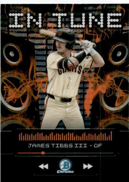 2024 Bowman Draft Chrome In Tune #IT-9 James Tibbs San Francisco Giants