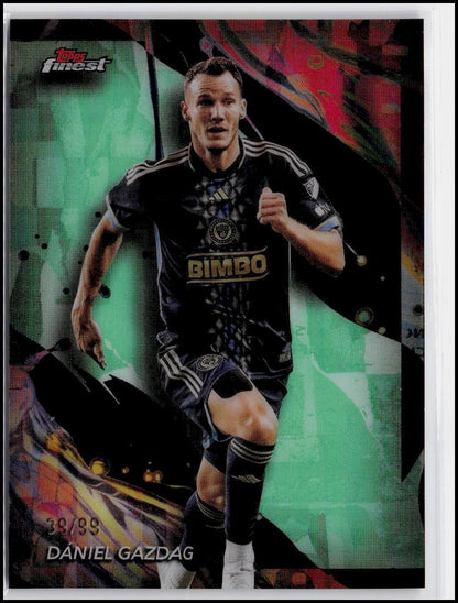2024 Finest MLS #112 Dániel Gazdag Neon Green Refractor #/99