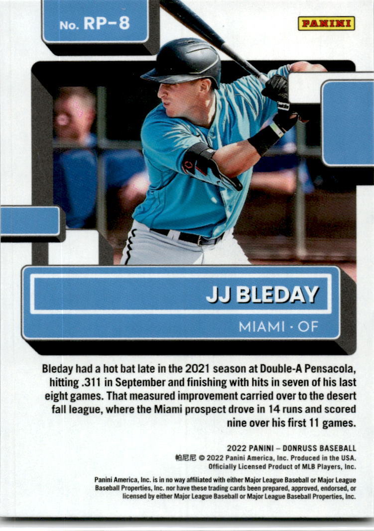 2022 Donruss #RP-8 JJ Bleday Miami Marlins