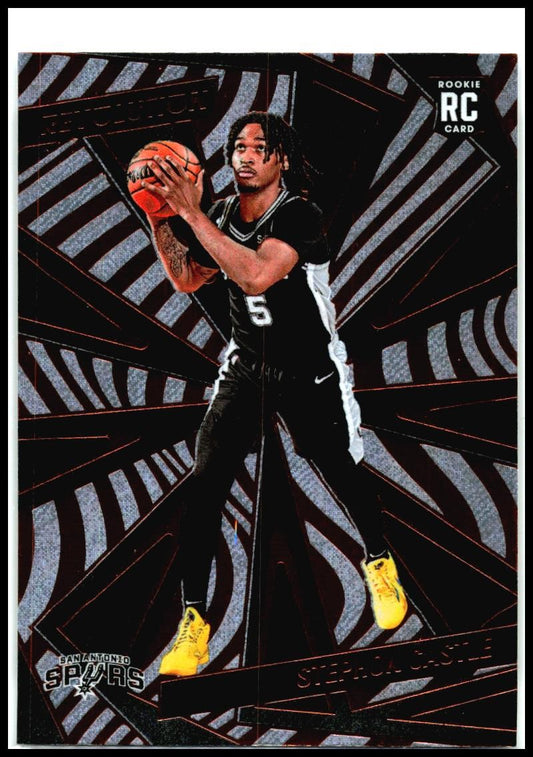 2024-25 Panini Revolution #116 Stephon Castle Rookie San Antonio Spurs