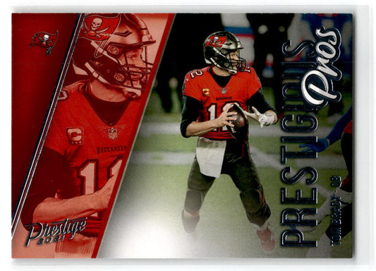2021 Panini Prestige Prestigious Pros #PP-TB Tom Brady Tampa Bay Buccaneers