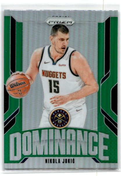 2024-25 Panini Prizm Dominance Prizms Green #2 Nikola Jokic Denver Nuggets