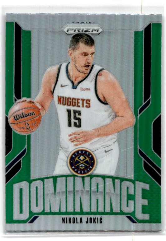2024-25 Panini Prizm Dominance Prizms Green #2 Nikola Jokic Denver Nuggets