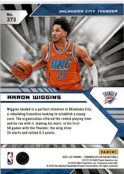 2021-22 Panini Chronicles Green #373 Aaron Wiggins Oklahoma City Thunder