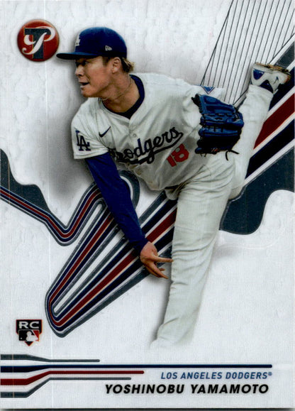 2024 Topps Pristine #117 Yoshinobu Yamamoto Rookie Los Angeles Dodgers