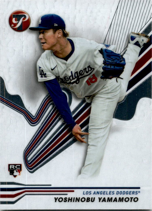 2024 Topps Pristine #117 Yoshinobu Yamamoto Rookie Los Angeles Dodgers