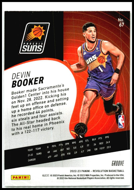 2022-23 Panini Revolution Groove #67 Devin Booker Phoenix Suns