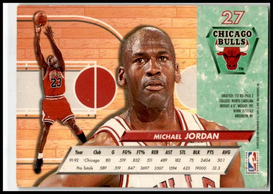 1992-93 Ultra #27 Michael Jordan Chicago Bulls
