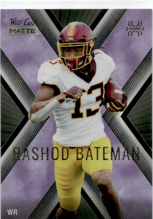 2021 Wild Card Matte #MXP-16 Rashod Bateman Baltimore Ravens