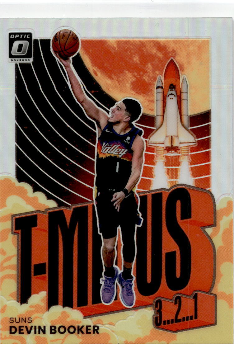 2021-22 Donruss Optic T-Minus 3...2...1 Holo #15 Devin Booker Phoenix Suns