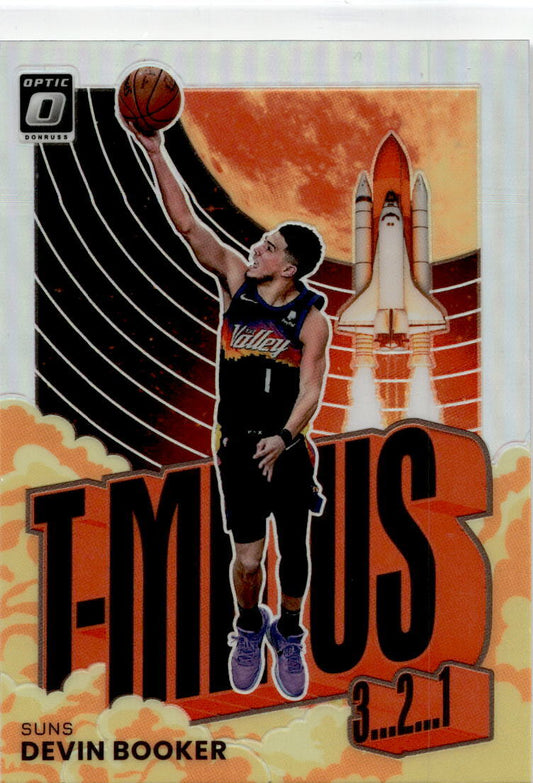 2021-22 Donruss Optic T-Minus 3...2...1 Holo #15 Devin Booker Phoenix Suns