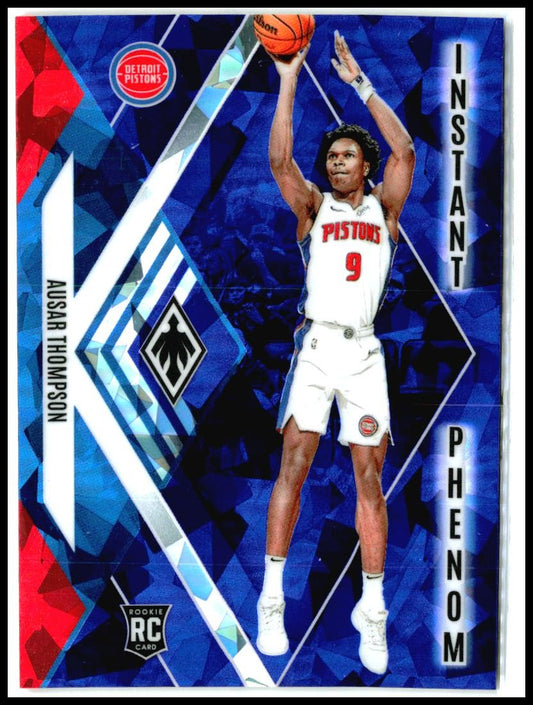 2023-24 Panini Phoenix Instant Phenom Phoenix Blue Ice #4 Ausar Thompson Pistons