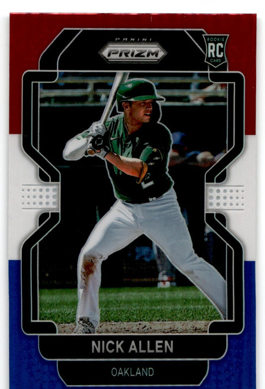2022 Panini Prizm Red White Blue Nick Allen Rookie Oakland Athletics #69