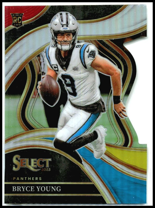 2023 Select Red and Yellow Prizms Die Cuts #291 Bryce Young Rookie Panthers
