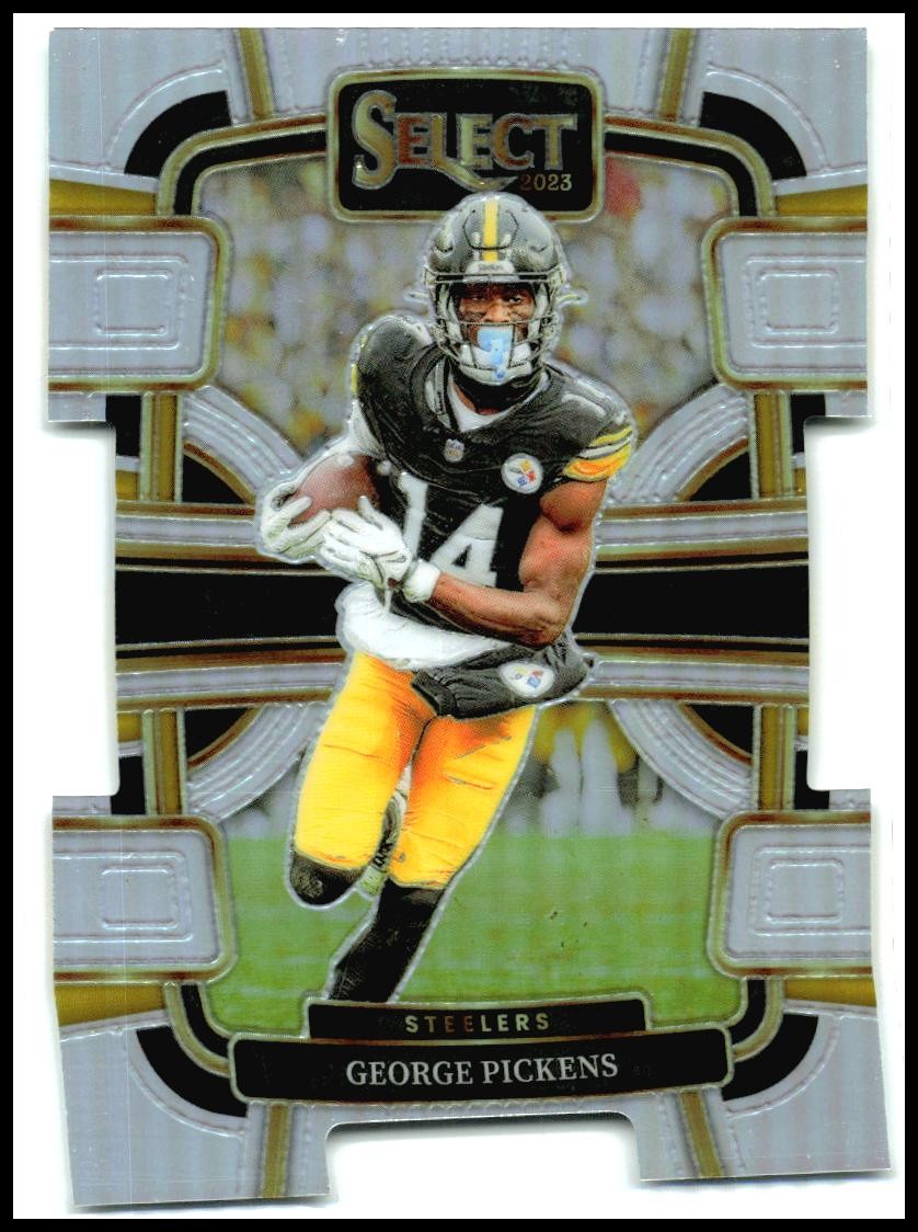 2023 Panini Select Silver Prizms Die Cuts #83 George Pickens Pittsburgh Steelers