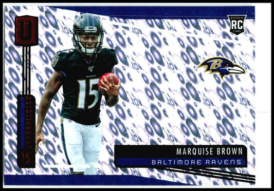 2019 Panini Unparalleled Flight #224 Marquise Brown Rookie Baltimore Ravens