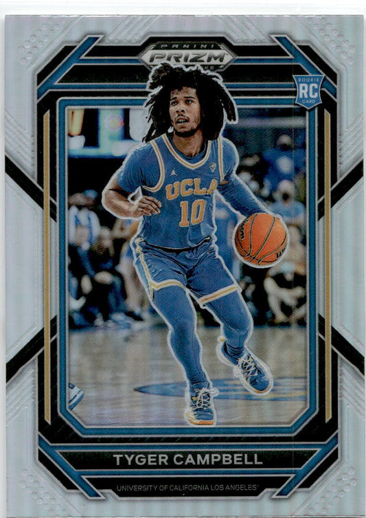 2023 Panini Prizm Draft Picks Silver #29 Tyger Campbell UCLA Bruins