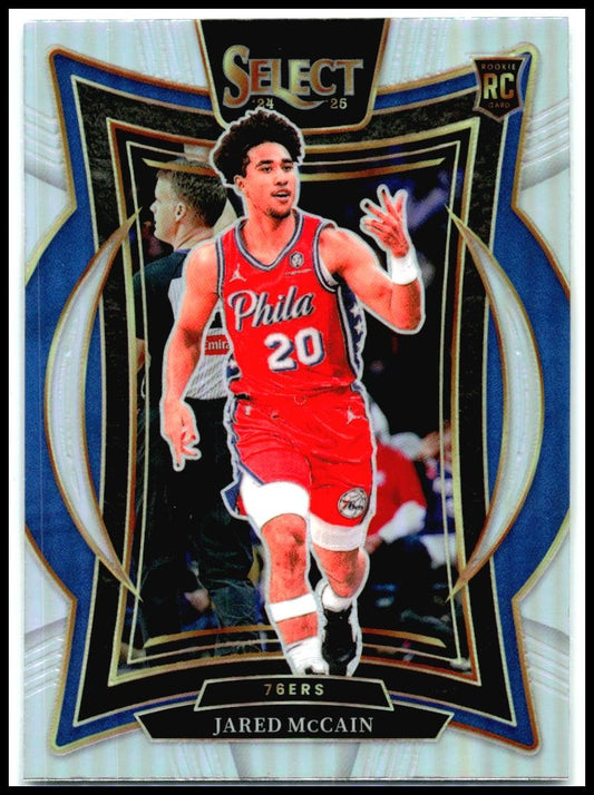 2024-25 Panini Select Silver Prizm #82 Jared McCain Rookie Philadelphia 76ers