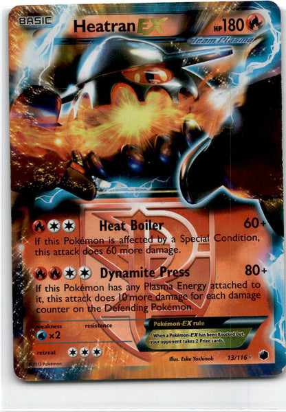 POKÉMON TCG HEATRAN EX 13/116 PLASMA FREEZE HOLO ULTRA RARE ENGLISH