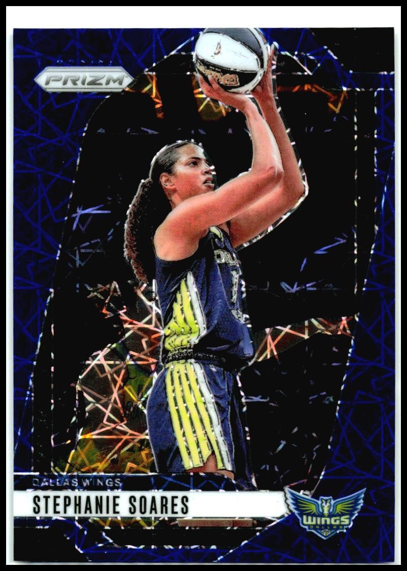 2024 Panini Prizm WNBA Blue Velocity Prizms #47 Stephanie Soares Dallas Wings