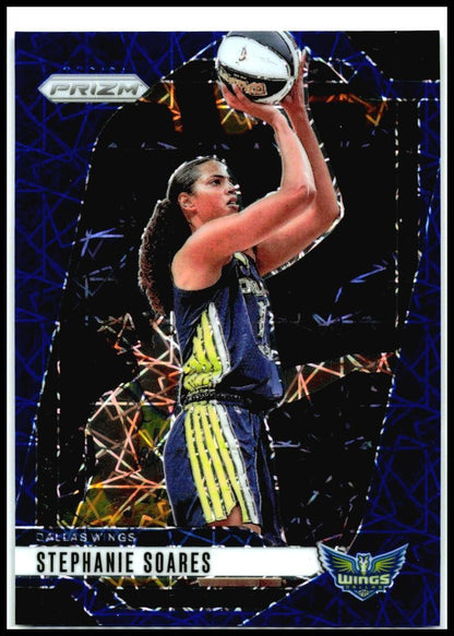2024 Panini Prizm WNBA Blue Velocity Prizms #47 Stephanie Soares Dallas Wings