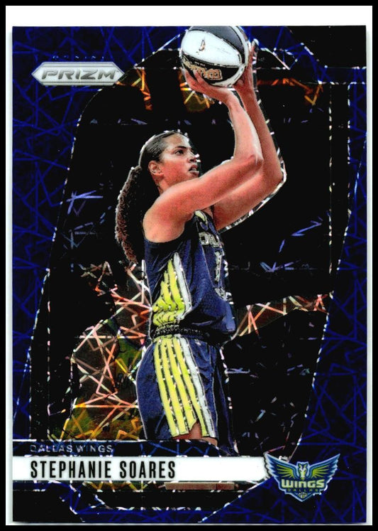2024 Panini Prizm WNBA Blue Velocity Prizms #47 Stephanie Soares Dallas Wings
