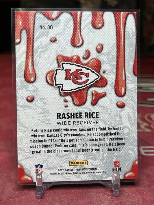 2023 prestige #30 Rashee Rice DRIP RC!!! Kansas City Chiefs