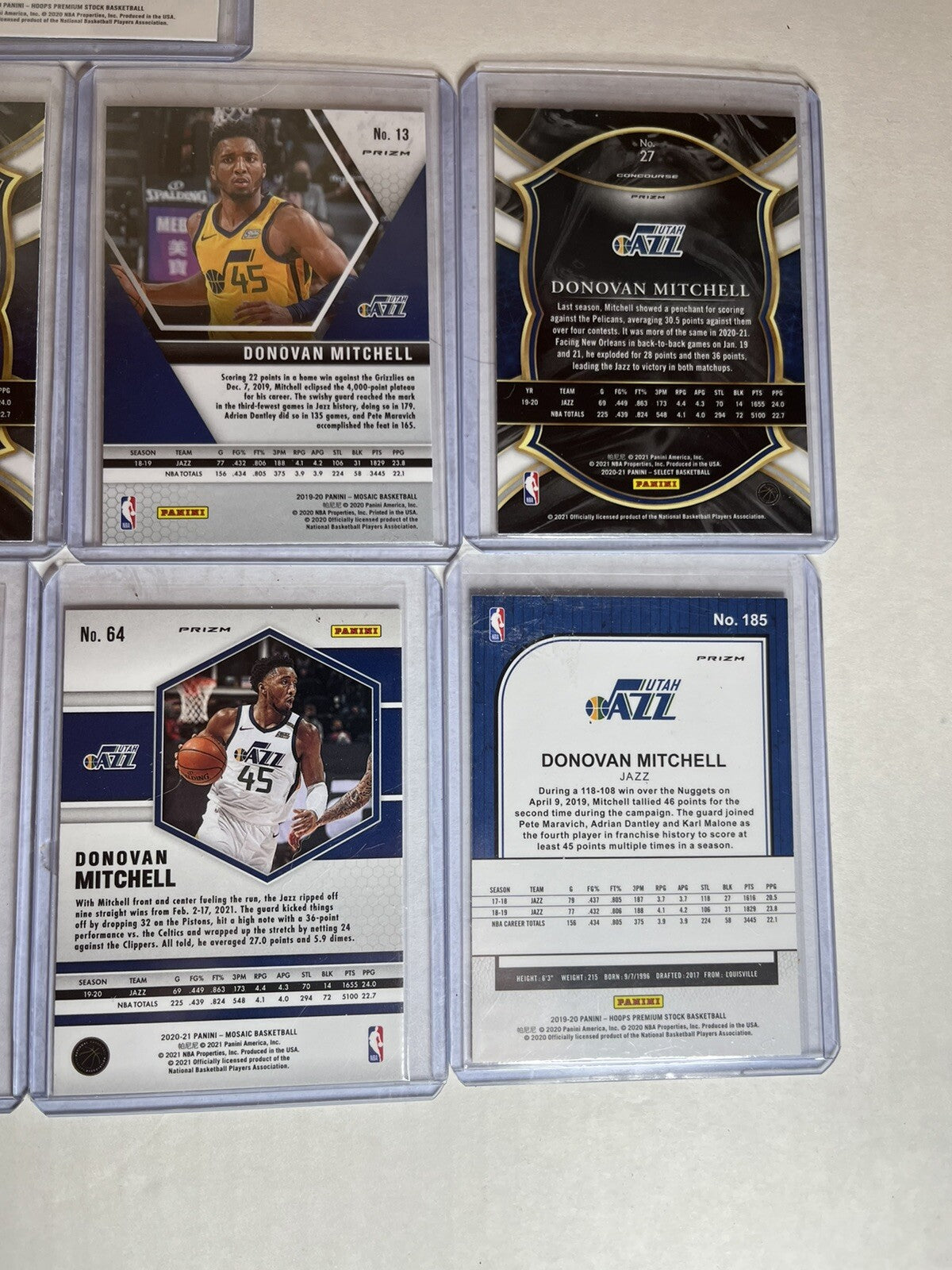 9 Assorted Donovan Mitchell Cards. Cleveland Cavaliers great haul of cards!!!