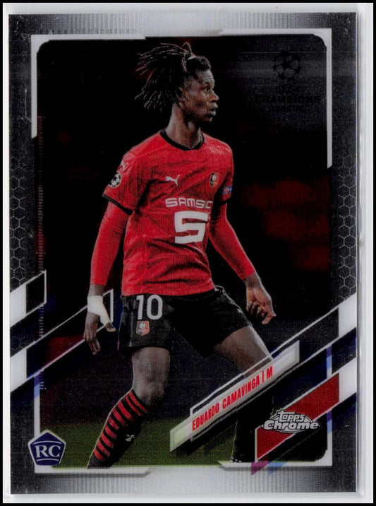 2020-21 Topps Chrome UEFA Champions League #44 Eduardo Camavinga