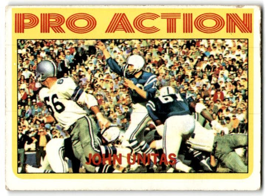 1972 Topps #251 Johnny Unitas Baltimore Colts