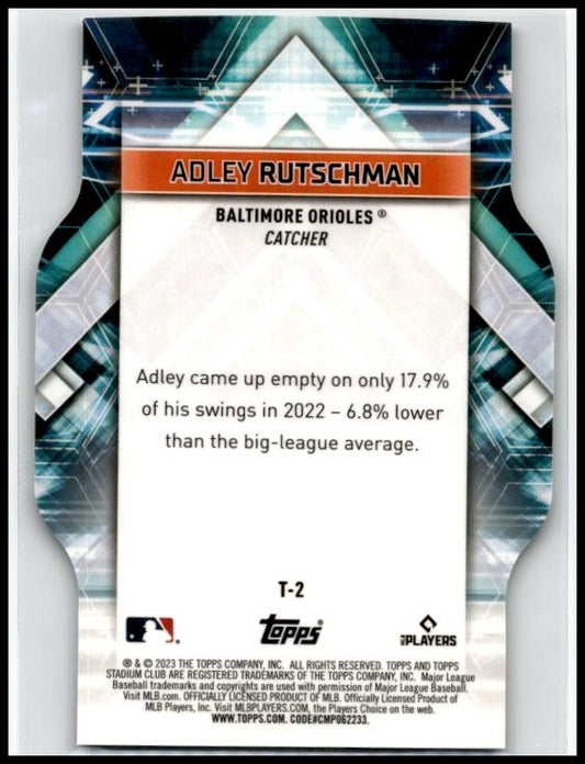 2023 Stadium Club Triumvirates #T-2 Adley Rutschman Baltimore Orioles