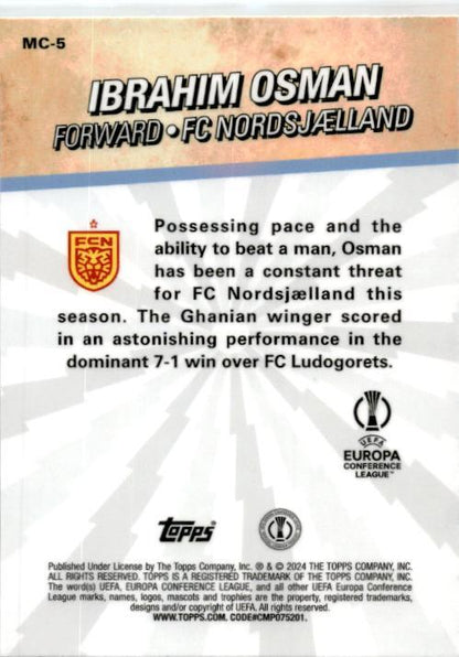 2023-24 Topps Merlin UEFA Club Chosen Ones #MC-5 IBRAHIM OSMAN
