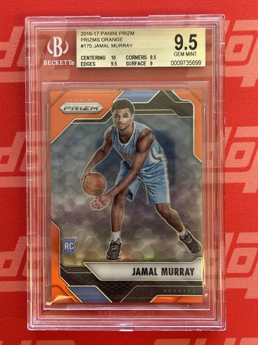 2016-17 Panini Prizm Orange #175 Jamal Murray Rookie #/49  Nuggets BSG 9.5 Gem