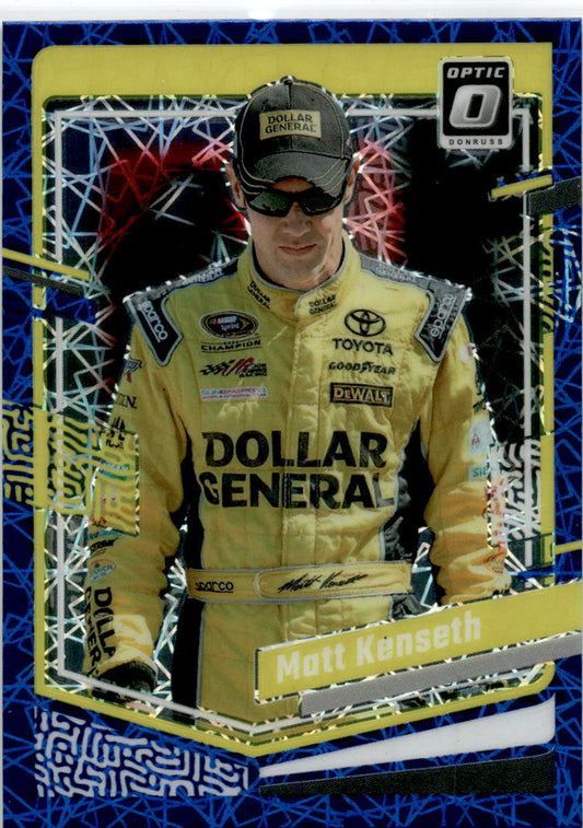 2024 Donruss Optic Racing Blue Velocity #74 Matt Kenseth
