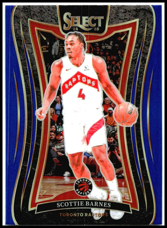 2024-25 Panini Select Blue #323 Scottie Barnes Toronto Raptors