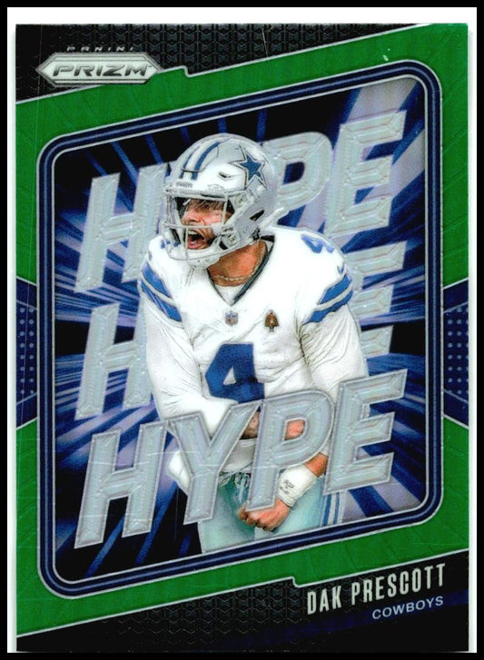2024 Panini Prizm Hype Green Prizm #1 Dak Prescott Dallas Cowboys