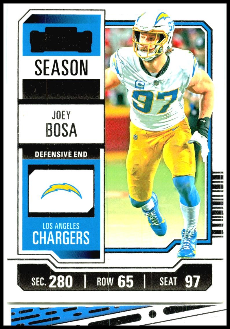 2023 Panini Contenders Game Ticket Bronze #58 Joey Bosa Los Angeles Chargers