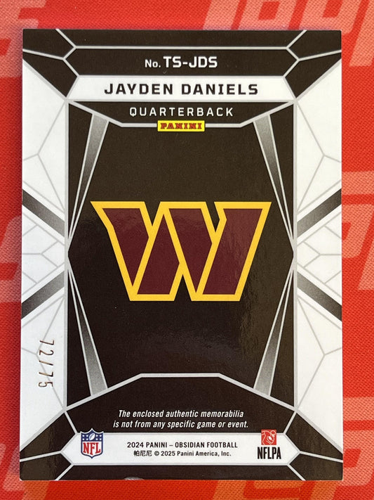 2024 Obsidian Tifecta /75 #ts-jds Jayden Daniels